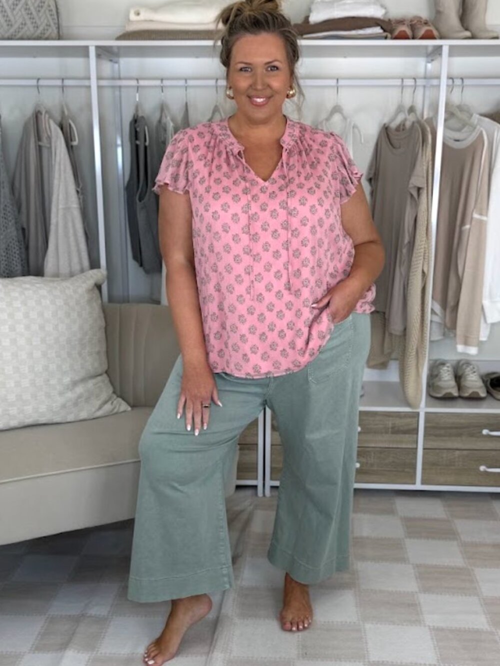 LC Lauren Conrad Sage Wide-Leg Cropped Pants